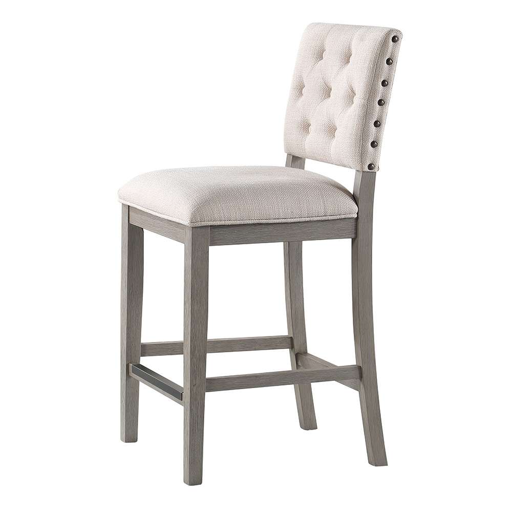 American Woodcrafters - Lancaster 26in Stool - Quarry Grey - B2-305-26F veiw 3