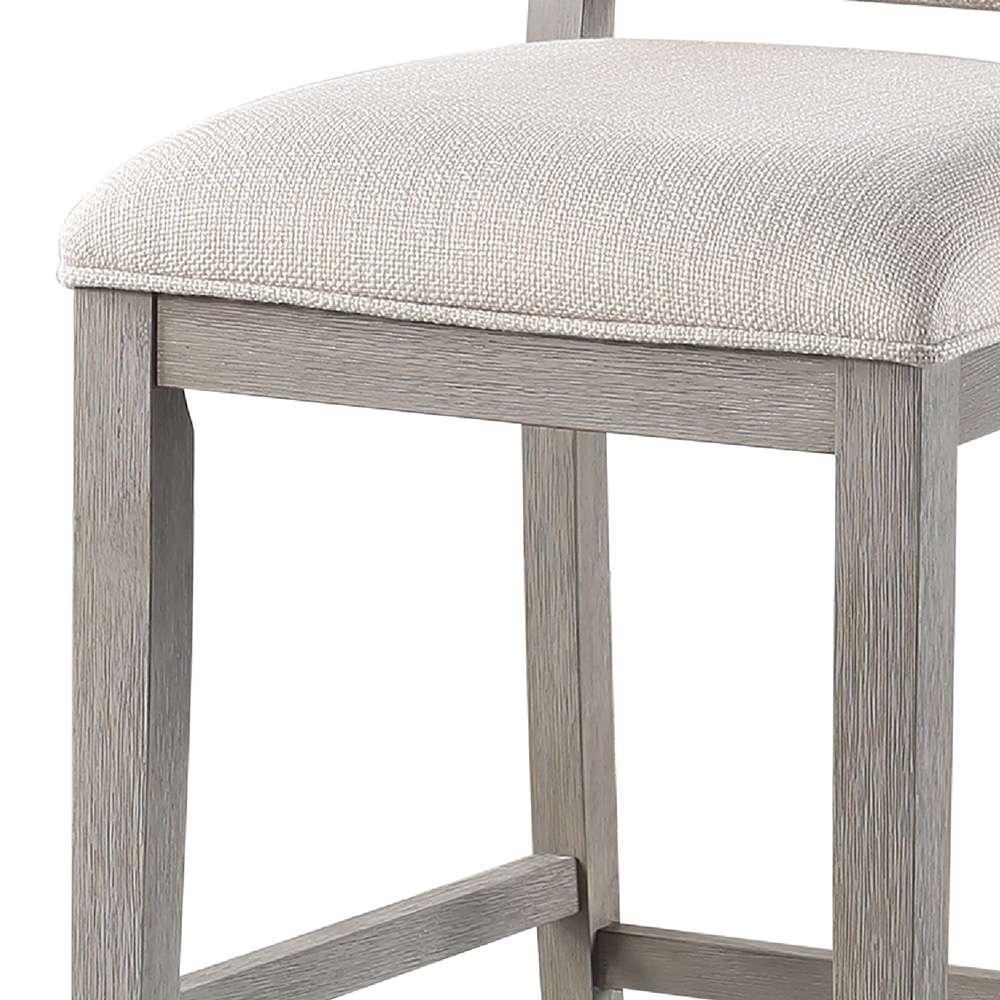 American Woodcrafters - Lancaster 26in Stool - Quarry Grey - B2-305-26F veiw 4