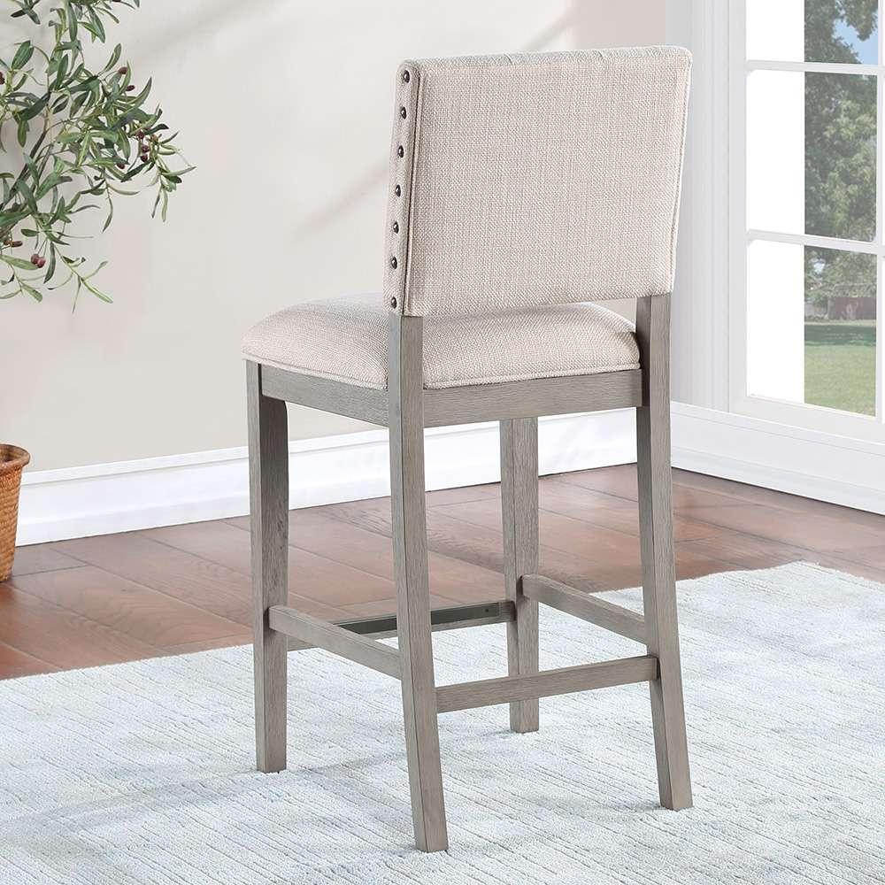 American Woodcrafters - Lancaster 26in Stool - Quarry Grey - B2-305-26F veiw 6