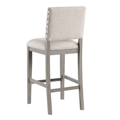 American Woodcrafters - Lancaster 30in Stool - Quarry Grey - B2-305-30F veiw 2
