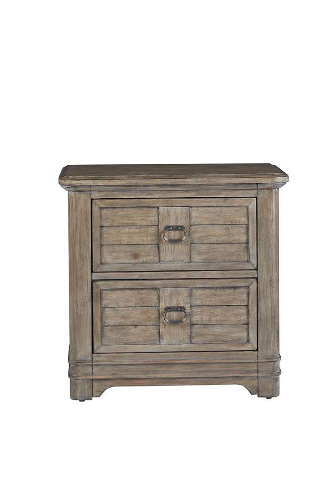 American Woodcrafters - Meadowbrook 2-Drawer Nightstand - Sand - 2600-420 view 1