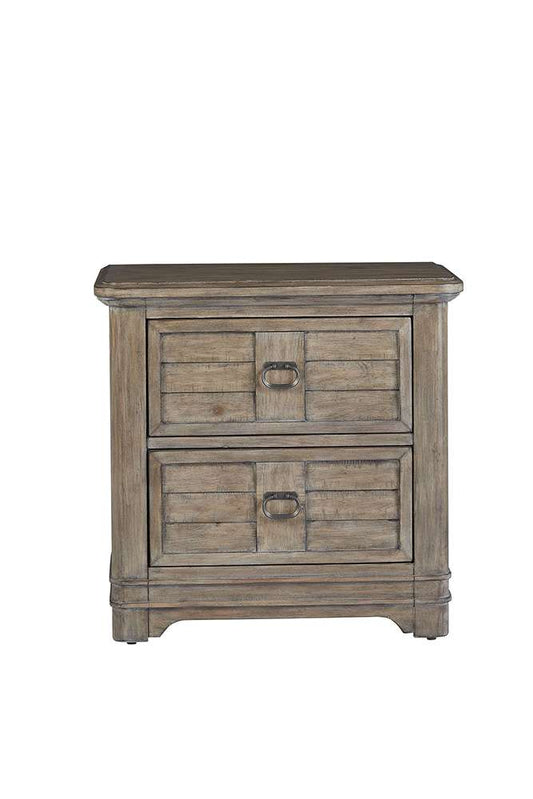 American Woodcrafters - Meadowbrook 2-Drawer Nightstand - Sand - 2600-420 view 1