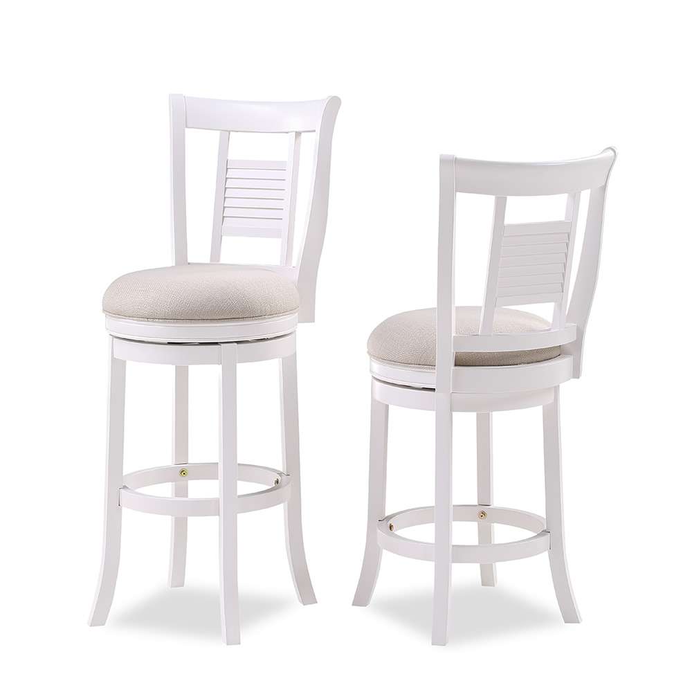 American Woodcrafters - Palmer 26in Swivel Stool - Antique White - B2-303-26F veiw 3