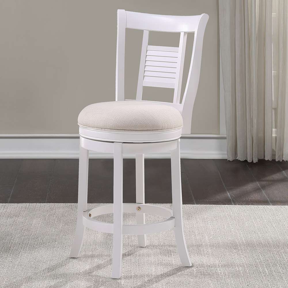 American Woodcrafters - Palmer 26in Swivel Stool - Antique White - B2-303-26F veiw 4