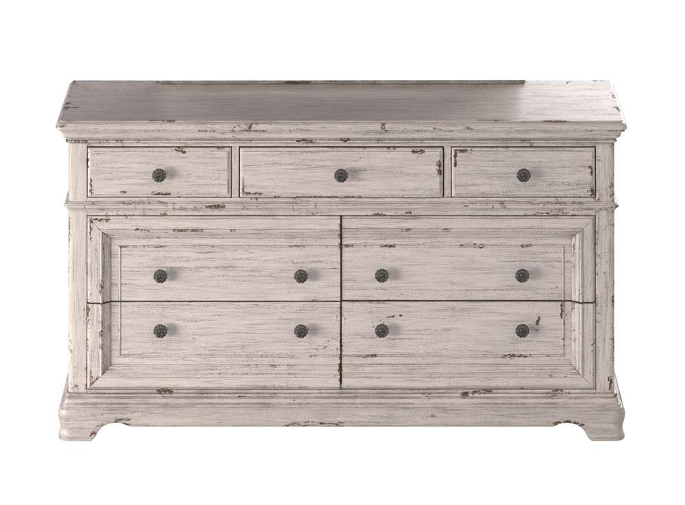 American Woodcrafters - Providence 4 Pc Panel Bedroom Set - Queen Bed, Dresser, Mirror, 3 Drawer Nightstand - 1910-QPNPN-4PC veiw 4
