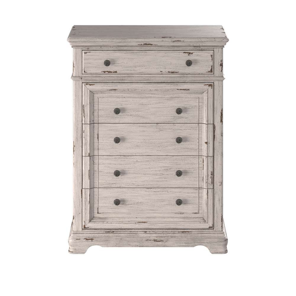 American Woodcrafters - Providence 5 Pc Panel Bedroom Set - Queen Bed, Dresser, Mirror, Chest, 3 Drawer Nightstand - 1910-QPNPN-5PC veiw 9