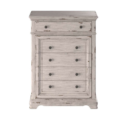 American Woodcrafters - Providence 5 Pc Panel Bedroom Set - Queen Bed, Dresser, Mirror, Chest, 3 Drawer Nightstand - 1910-QPNPN-5PC veiw 9