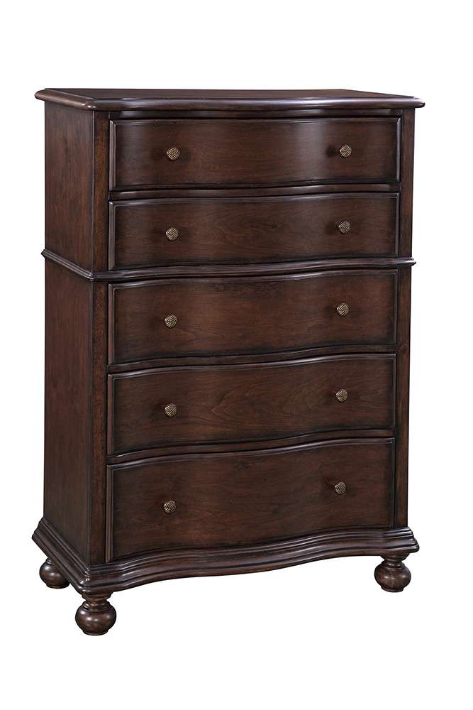 American Woodcrafters - Rodanthe 5-Drawer Chest - Cherry Brunette - 3900-150 veiw 1