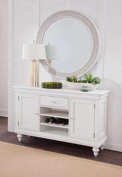 American Woodcrafters - Rodanthe Server - Dove White - D-3910-590 veiw 3