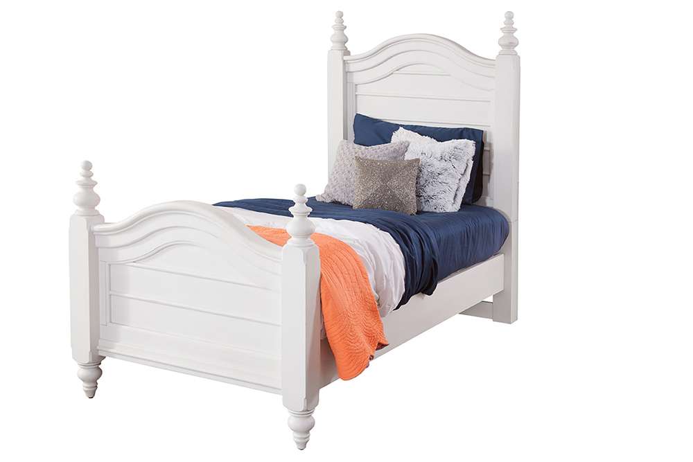 American Woodcrafters - Rodanthe Twin Panel Bed - Dove White - 3910-33PNPN veiw 1