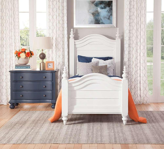 American Woodcrafters - Rodanthe Twin Panel Bed - Dove White - 3910-33PNPN veiw 2