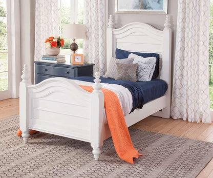 American Woodcrafters - Rodanthe Twin Panel Bed - Dove White - 3910-33PNPN veiw 3