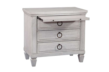 American Woodcrafters - Salter Path 3-Drawer Nightstand - White with Grain - 1020-431 veiw 2