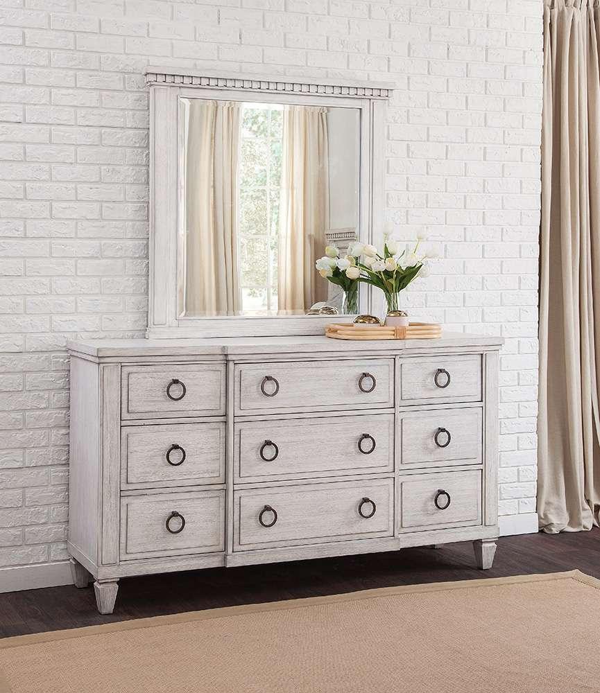 American Woodcrafters - Salter Path Dresser - White Grain - 1020-290 veiw 3