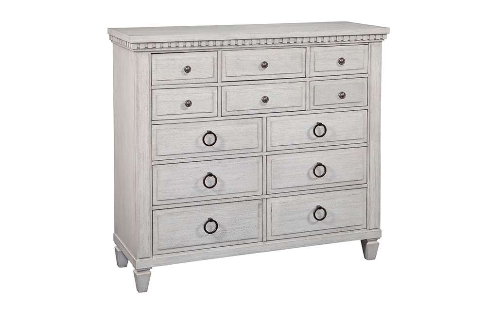 American Woodcrafters - Salter Path Gentlemens Chest - White Grain - 1020-212D veiw 1