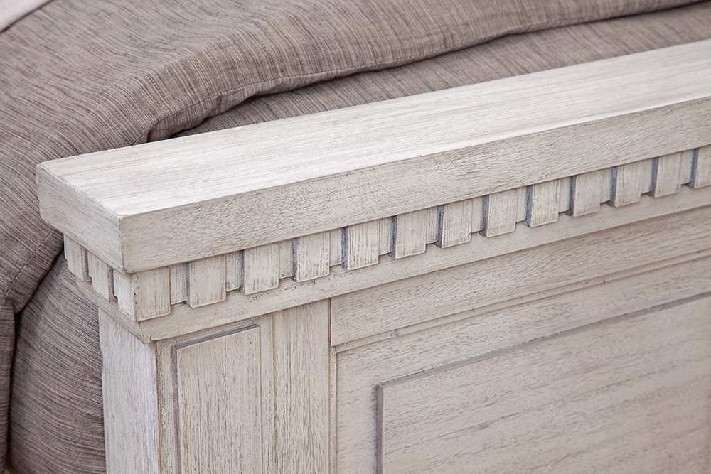 American Woodcrafters - Salter Path King Bed - White Grain - 1020-66PAN veiw 3