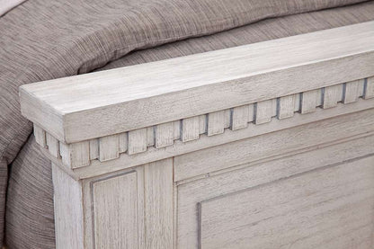 American Woodcrafters - Salter Path King Bed - White Grain - 1020-66PAN veiw 3