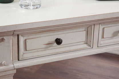 American Woodcrafters - Sedona 54in Writing Desk - Cobblestone White - 2410-330 veiw 4