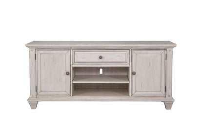 American Woodcrafters - Sedona 66in Entertainment Console - Cobblestone White - 2410-212 veiw 1