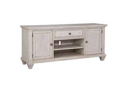 American Woodcrafters - Sedona 66in Entertainment Console - Cobblestone White - 2410-212 veiw 2