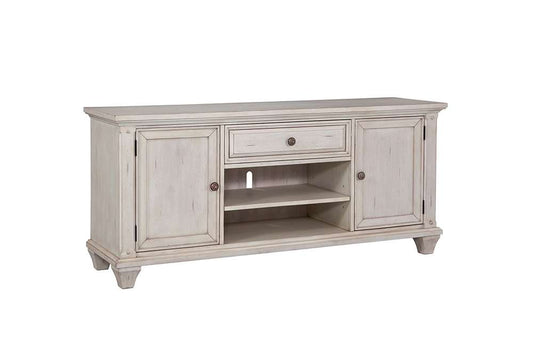 American Woodcrafters - Sedona 66in Entertainment Console - Cobblestone White - 2410-212 veiw 2