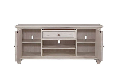 American Woodcrafters - Sedona 66in Entertainment Console - Cobblestone White - 2410-212 veiw 3