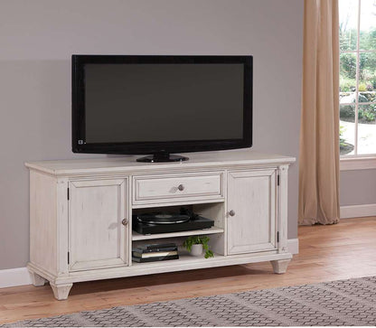 American Woodcrafters - Sedona 66in Entertainment Console - Cobblestone White - 2410-212 veiw 4