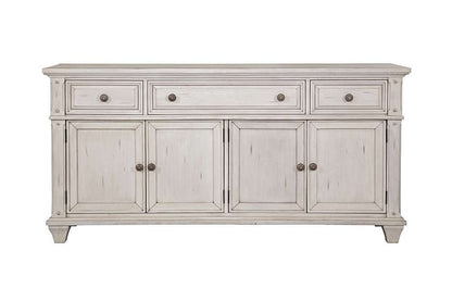 American Woodcrafters - Sedona 72in Entertainment Console in Cobblestone White - 2410-234 veiw 1