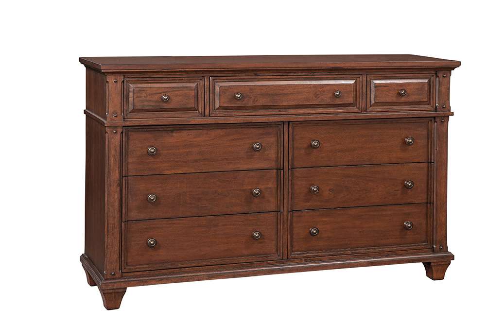 American Woodcrafters - Sedona Dresser - Cinnamon Cherry - 2400-270 veiw 2