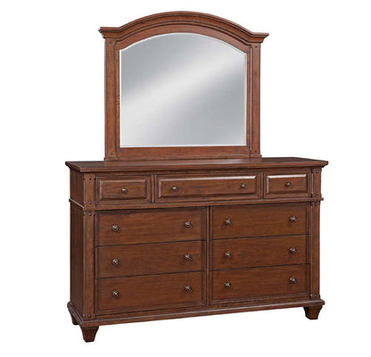 American Woodcrafters - Sedona Dresser with Mirror - Cinnamon Cherry - 2400-DLM veiw 1