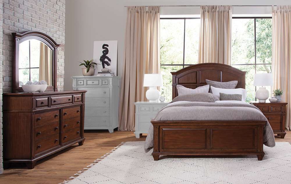 American Woodcrafters - Sedona King 4 Piece Bedroom Set - Cinnamon Cherry - 2400-664PC veiw 1
