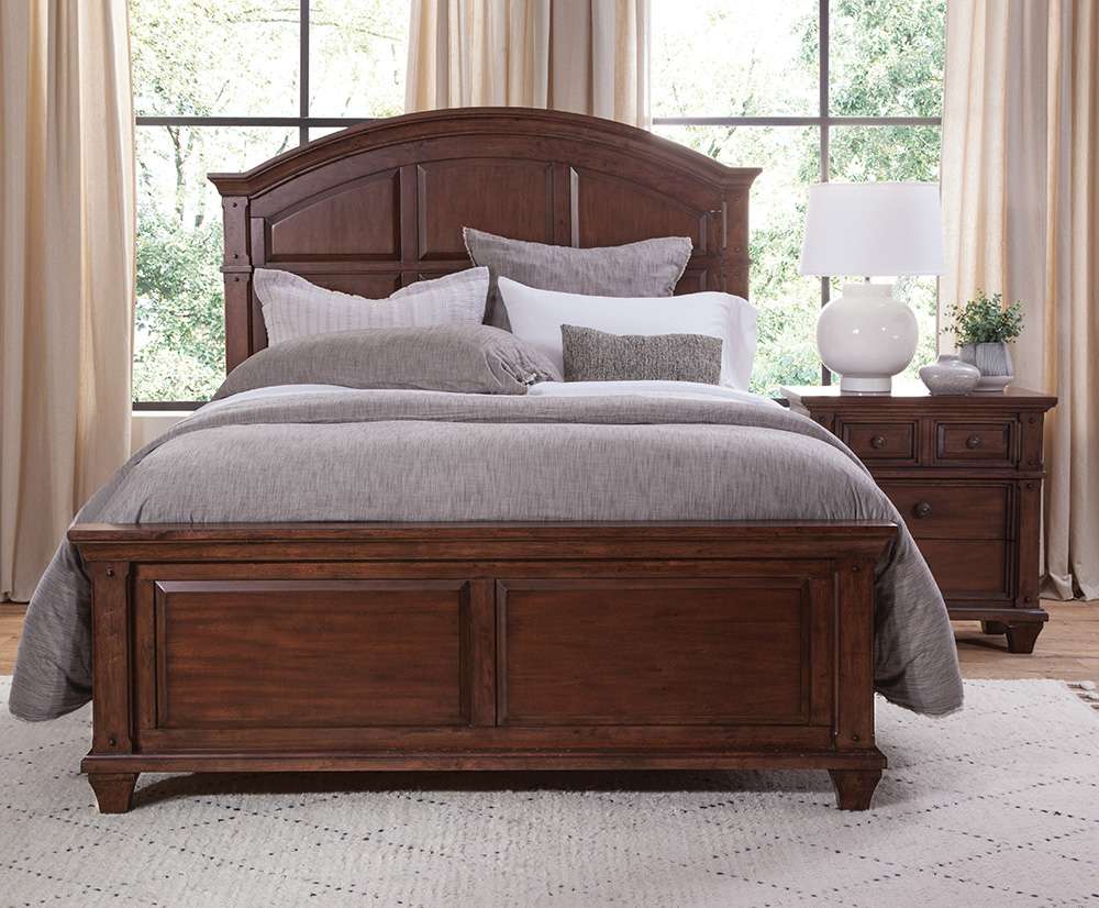 American Woodcrafters - Sedona King 4 Piece Bedroom Set - Cinnamon Cherry - 2400-664PC veiw 2