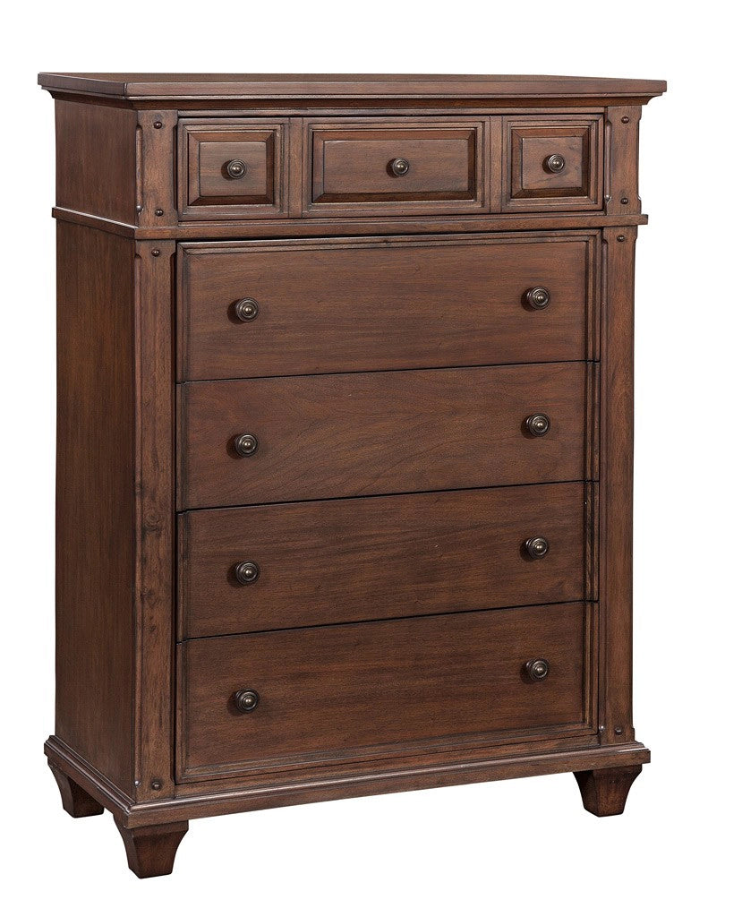 American Woodcrafters - Sedona King 5 Piece Bedroom Set - Cinnamon Cherry - 2400-665PC view 4