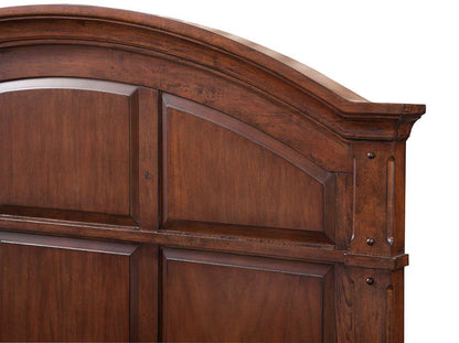 American Woodcrafters - Sedona Queen Bed - Cinnamon Cherry - 2400-50PAN veiw 3