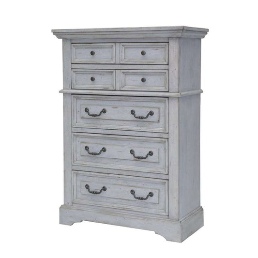 American Woodcrafters - Stonebrook Chest - Light Distressed Antique Gray - 7820-150 veiw 1