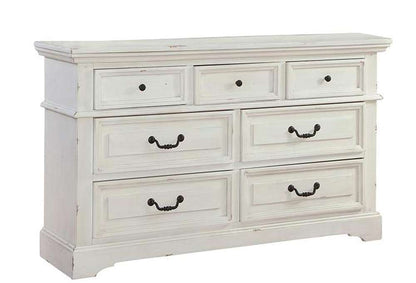 American Woodcrafters - Stonebrook Dresser - Distressed Antique White - 7810-270 veiw 1