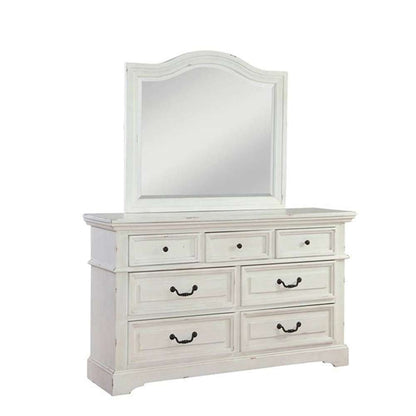 American Woodcrafters - Stonebrook Dresser - Distressed Antique White - 7810-270 veiw 2