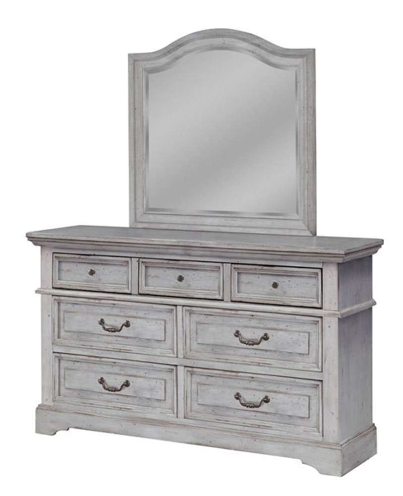 American Woodcrafters - Stonebrook Dresser - Light Distressed Antique Gray - 7820-270 veiw 2