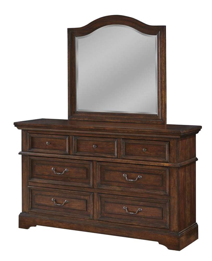 American Woodcrafters - Stonebrook Dresser - Tobacco Finish - 7800-270 veiw 2