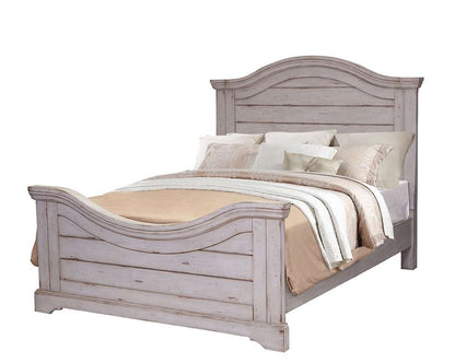 American Woodcrafters - Stonebrook Full Panel Bed - Light Distressed Antique Gray - 7820-46PAN veiw 1