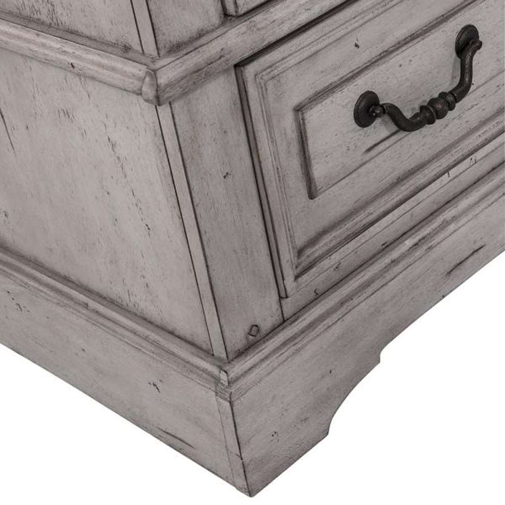 American Woodcrafters - Stonebrook Gentlemans Chest - Light Distressed Antique Gray - 7820-181 veiw 4