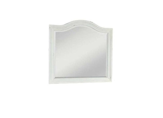 American Woodcrafters - Stonebrook Landscape Mirror - Distressed Antique White - 7810-040 veiw 1