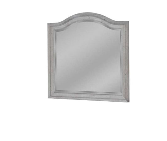 American Woodcrafters - Stonebrook Landscape Mirror - Light Distressed Antique Gray - 7820-040 veiw 1