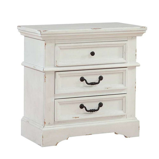 American Woodcrafters - Stonebrook Nightstand - Distressed Antique White - 7810-430 veiw 1