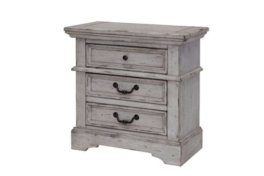 American Woodcrafters - Stonebrook Nightstand - Light Distressed Antique Gray - 7820-430 veiw 1