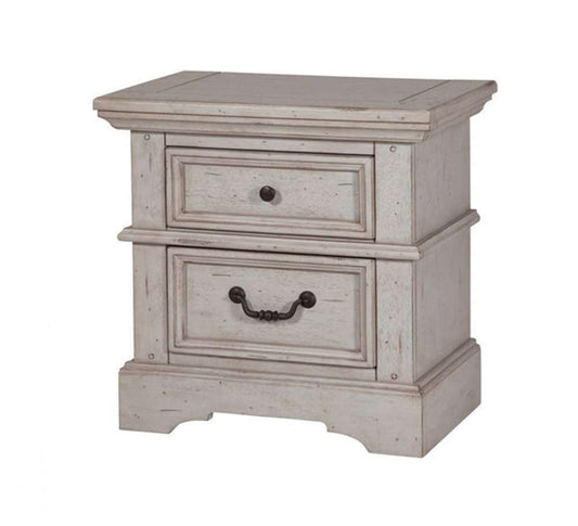 American Woodcrafters - Stonebrook Small Nightstand - Light Distressed Antique Gray - 7820-420 view 1