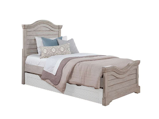 American Woodcrafters - Stonebrook Twin Panel Bed - Light Distressed Antique Gray - 7820-33PAN view 1