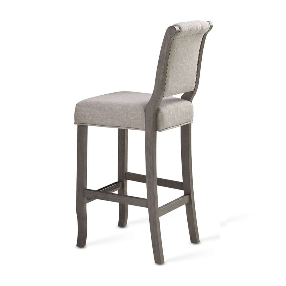 American Woodcrafters - Wood Frame Barstool - Gray Finish - B2-304-30F veiw 2