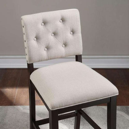 American Woodcrafters - Wood Frame Barstool - Walnut Finish - B2-301-30F veiw 2