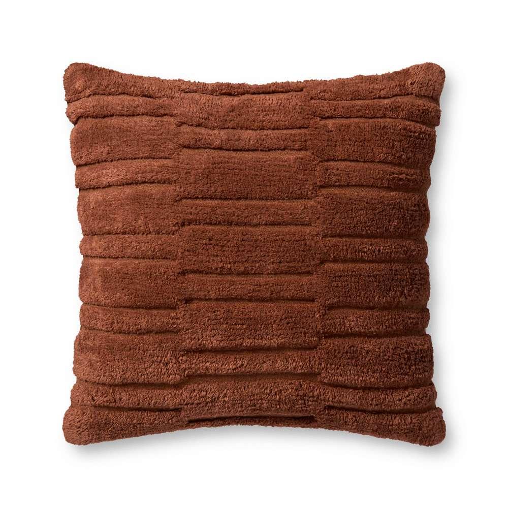 Angela Rose x Loloi - Arabella Rust 22 x 22 Cover w/Poly Pillow - PSETPAR0011RU00PIL3 veiw 1